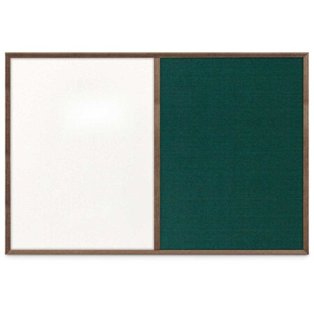 United Visual Products Slim Style Indoor Enclosed Corkboard, 24 UV502SC-GOLD-BUFF